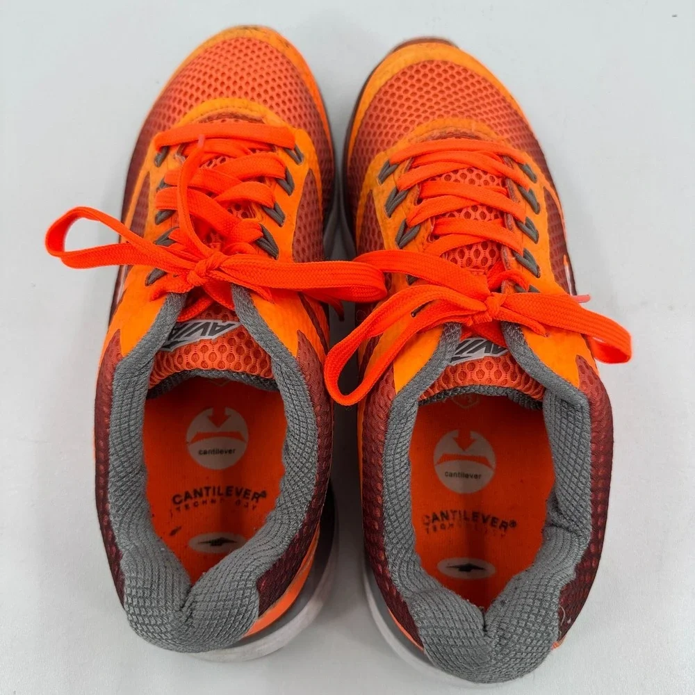 Avia Running Shoes Sneakers MENS Orange Gray Lace Up Athletic SIZE 10.5